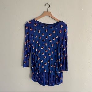 Lucky Brand Dot 3/4 Sleeve Shirt